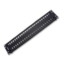 Patch panel modular cat6/6a 48 espacios 2ur belden ax103115 - acero