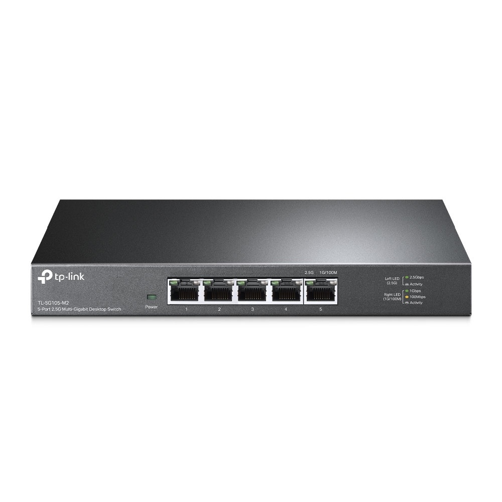 Switch TP-Link Gigabit Ethernet TL-SG105-M2 5 Puertos 10/100/1000Mbps 25 Gbit/s 16.000 Entradas No Administrable