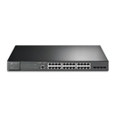 Switch tp-link tl-sg3428mp 24 puertos rj45 gigabit 10 100 1000 mbps poe+ administrable con 4 ranuras sfp 1 rj45 consola y 1 micr