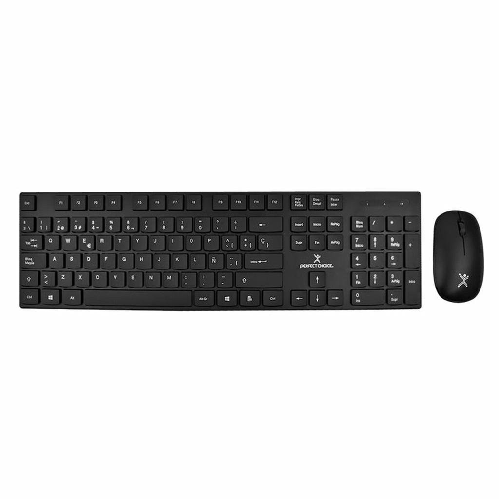 Kit de Teclado y Mouse Perfect Choice PC-201281 Dust Inalámbrico USB