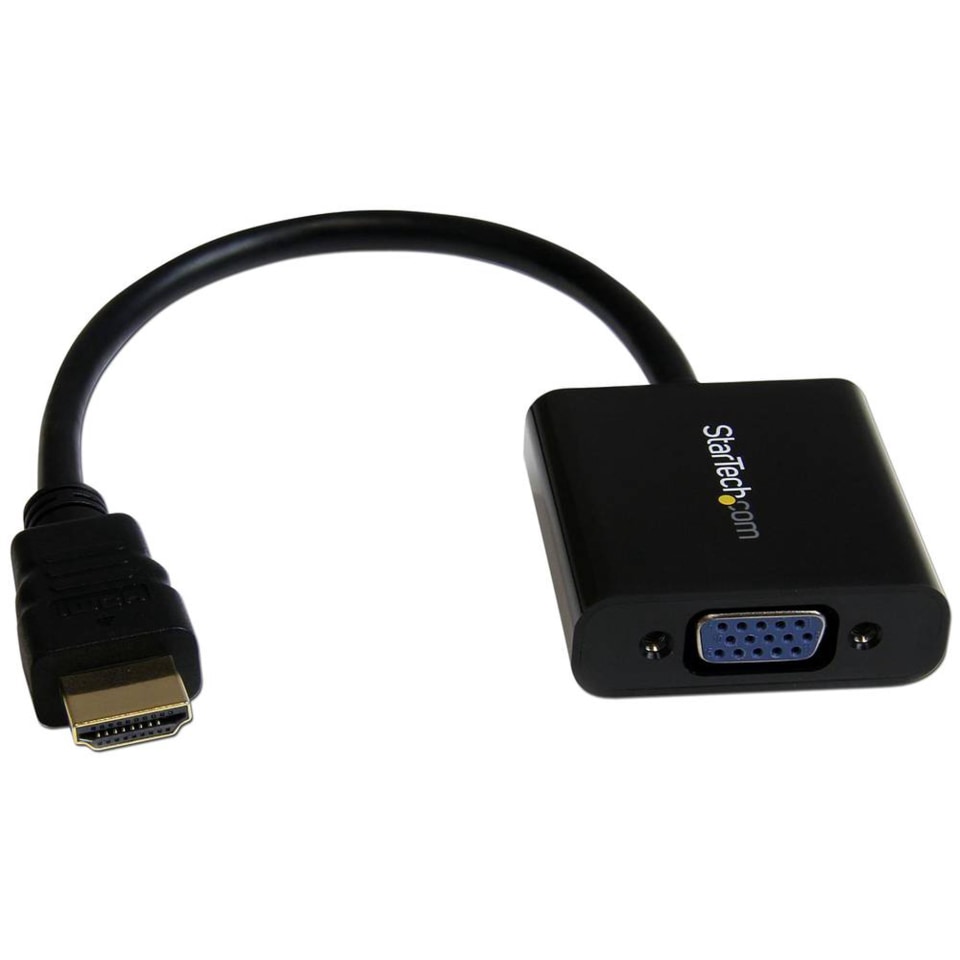 Cable Adaptador StarTech Convertidor de Video HDMI Macho - VGA Hembra 1920 x 1200 Pixeles