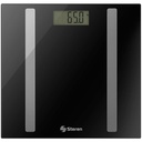 Bascula Báscula Corporal Steren MED-110 hasta 150Kg Medición de IMC/Grasa Corporal/Agua Corporal/Densidad de Huesosde peso cuadrada de cris