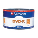 Disco Verbatim DVD-R 16x 4.7GB Torre Con 50 Piezas