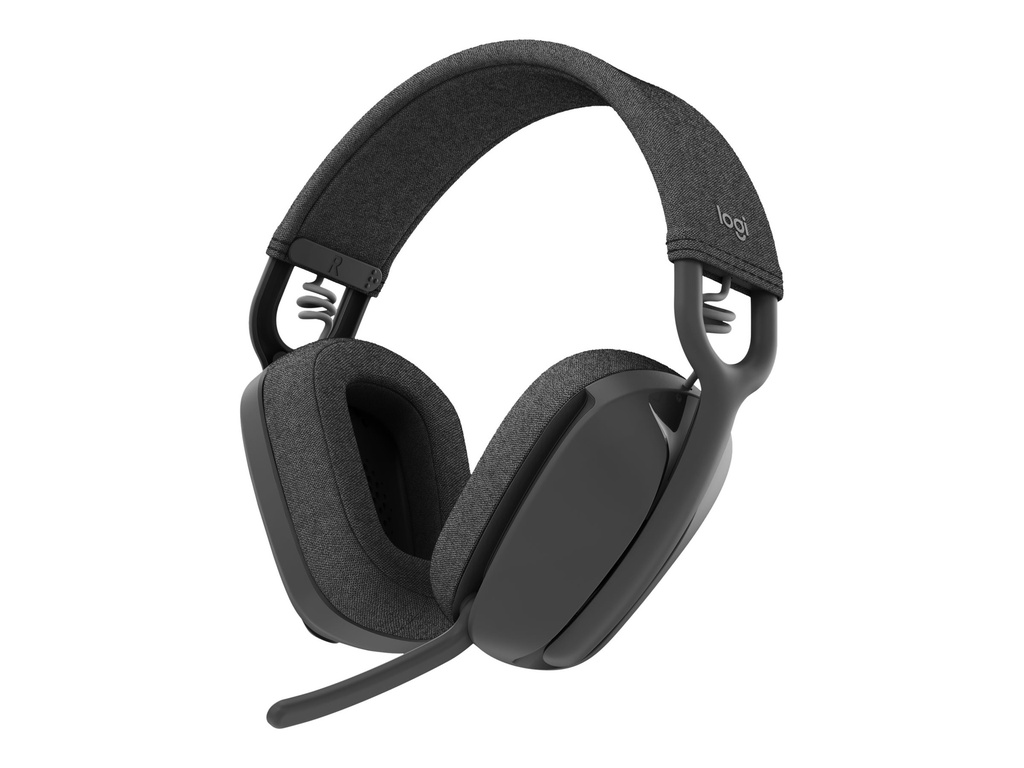 Audífonos con Micrófono Logitech Zone Vibe Wireless, respuesta de frecuencia 20Hz-2000Hz, Bluetooth. Color Grafito.