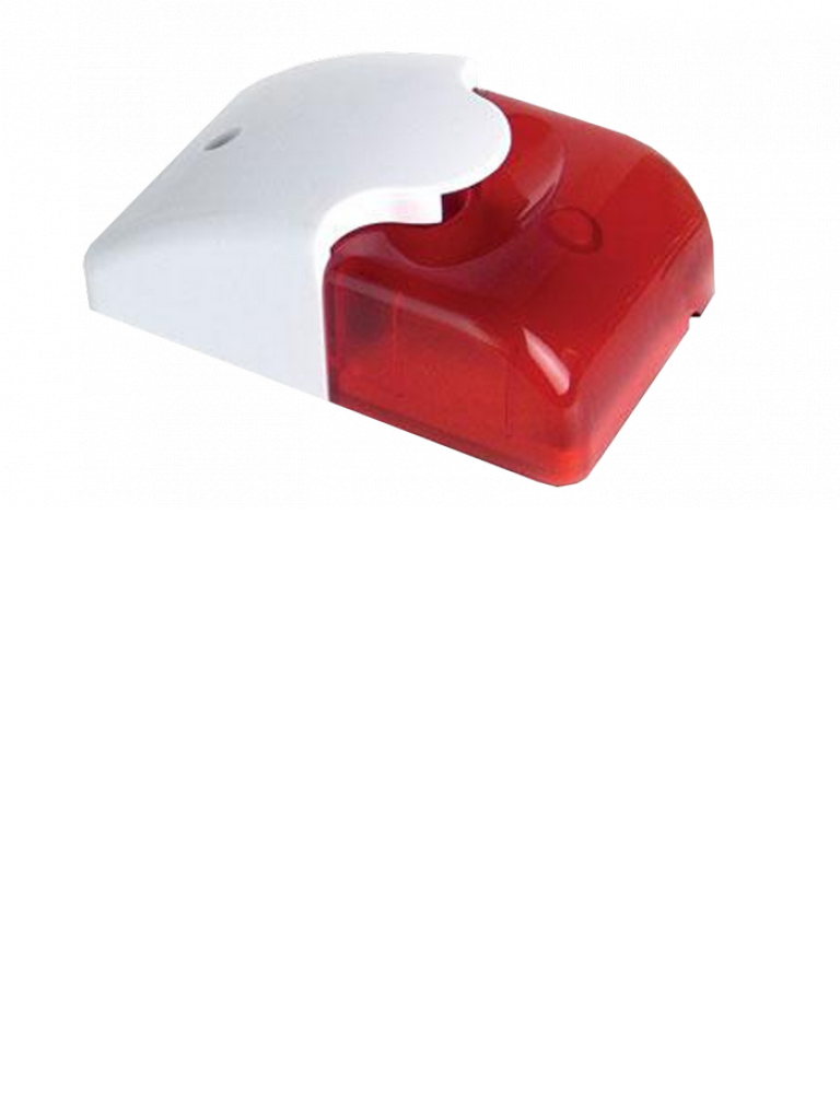 Ihorn hc103 - sirena con estrobo color rojo / interior / compatible con paneles ihorn / risco / dsc / bosch / 12 v