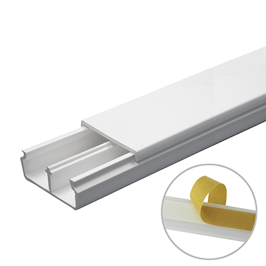 Canaleta Con Division De PVC Thorsman TMK-1735-CC 35x17mm 2mts