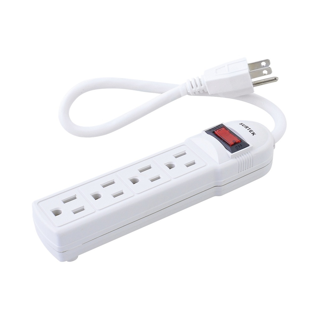 Multicontacto Surtek SYS-136200 de 4 Contactos NEMA 5-15R