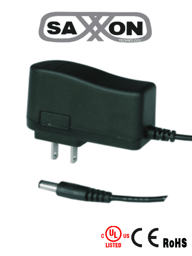 Fuente De Poder Regulada Saxxon PSU0502E Para Cámaras De Vigilancia de 5V/2A
