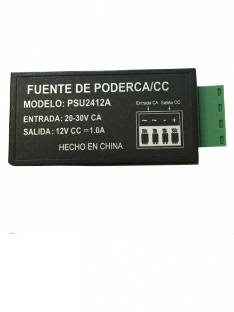 Saxxon psu2412a1 - convertidor de energia a 12v cd / 1 a mpere / voltaje de entrada 20v ca a 28v ca
