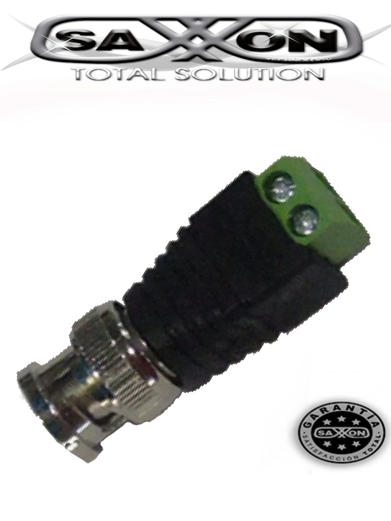 Saxxon psubr14 - bolsa de 10 conectores b nc macho con terminales tipo tornillo
