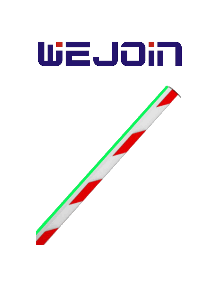 Brazo Recto LED WEJOIN WJLBM6 6 m Octagonal, Compatible con Barreras Wejoin WJDZ120L66 WJDZ120R66