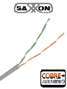 Saxxon ocat3cca- cable utp cca/ categoria 3/ color gris/ interior/ 305 mts/ para telefonia y otros usos/ 2 pares