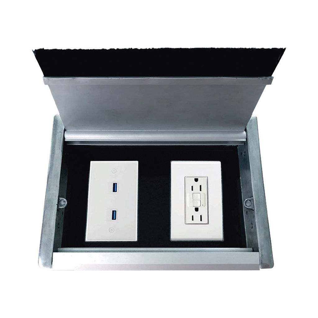 Caja Universal Vacía De 2 Módulos Thorsman CE-UNI-2M Instalación En Escritorio
