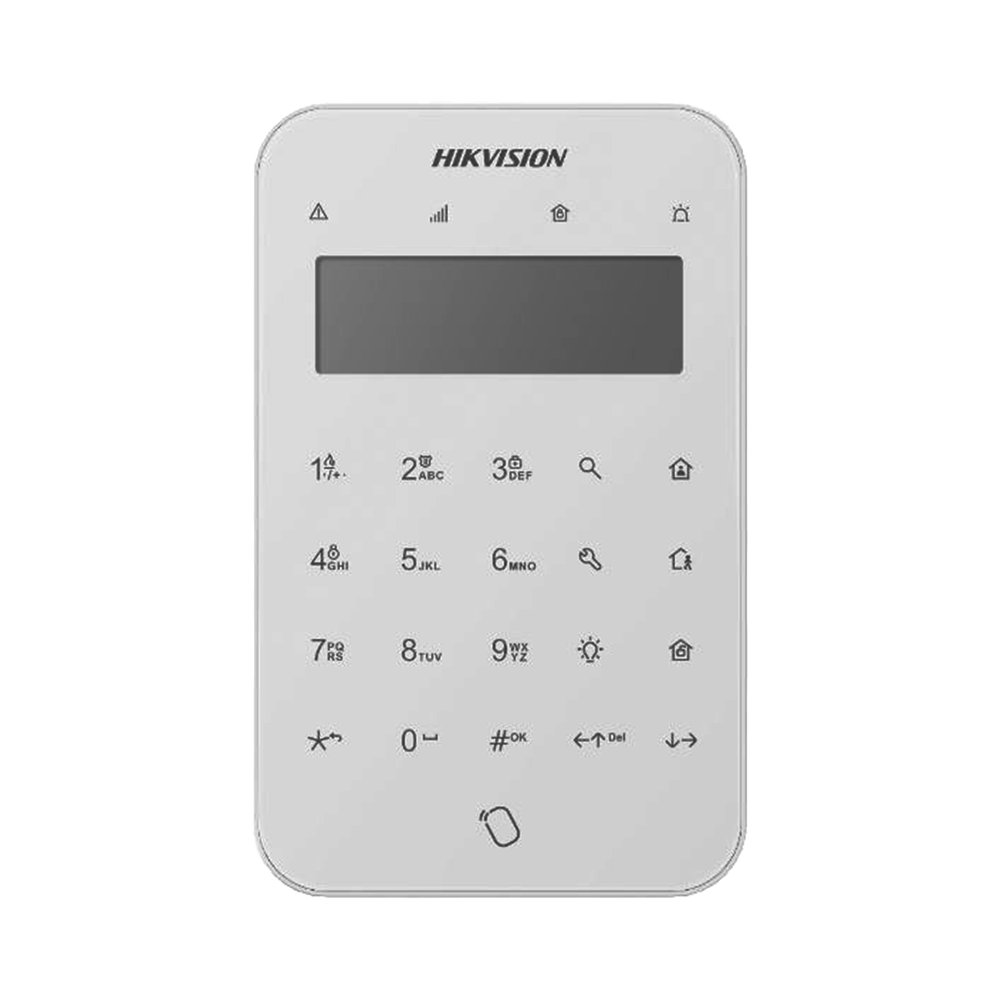 (ax pro) teclado inalámbrico con pantalla lcd para armado y desarmado / funciones de automatización para control de relevadores