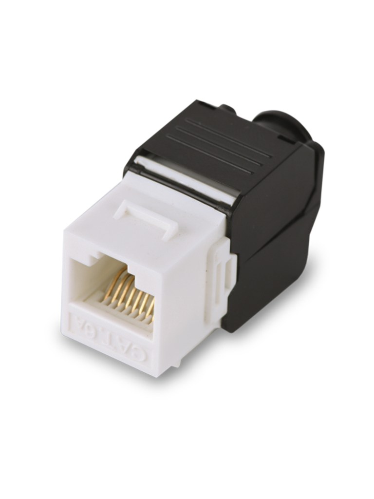 Saxxon m242c6 - modulo jack keystone rj45 / armado sin herramienta / 8 hilos / cat 6 / compatible con calibres  awg 22-26 / colo