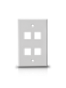 Placa De Pared TVC A1754A De 4 Salidas Tipo Keystone