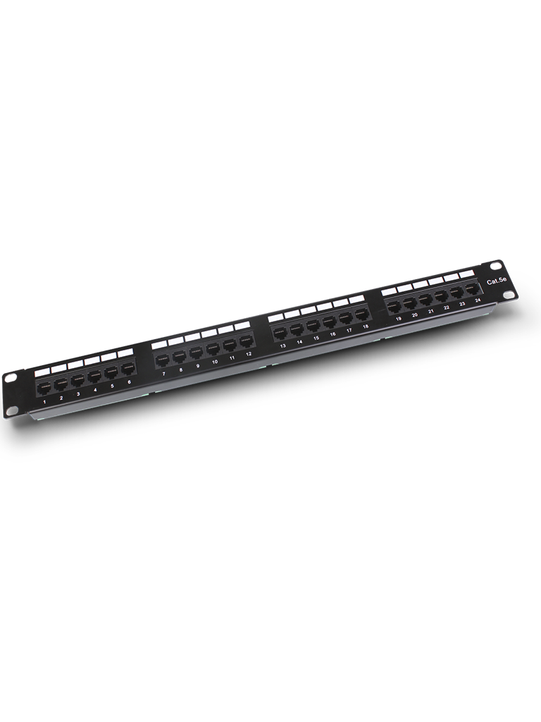 Saxxon p19724n5 - patch panel 24 puertos / cat 5e / 19 pulgadas / montaje en rack / 2u