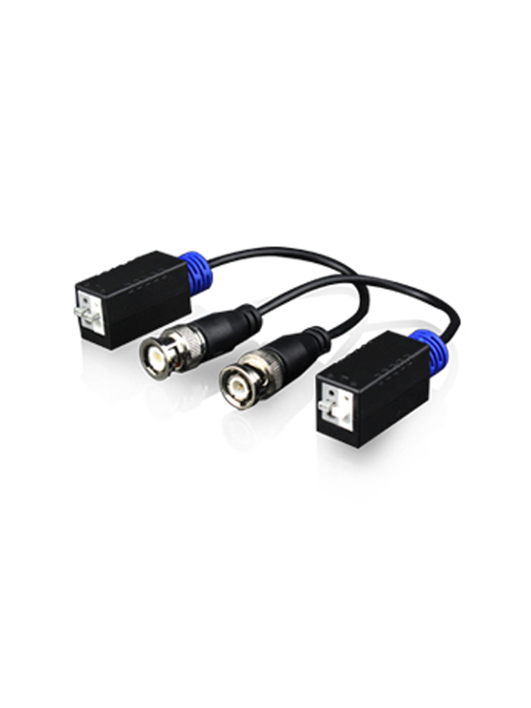 Utepo utp101phd - par de transceptores pasivos  4k hdcvi / tvi / ahd / cvbs / fácil conexión push / 370m a 720p / 250m a 1080/ 2