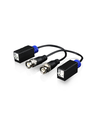 Utepo utp101phd - par de transceptores pasivos  4k hdcvi / tvi / ahd / cvbs / fácil conexión push / 370m a 720p / 250m a 1080/ 2