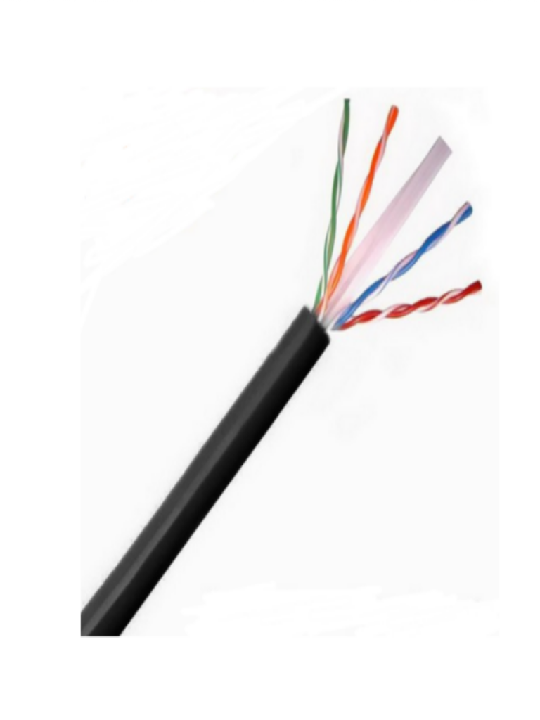 Saxxon outp6cop150ne - cable utp 100% cobre / categoria 6 / color negro / exterior / 150 m /  awg 23 / 4 pares / fluke test / ul