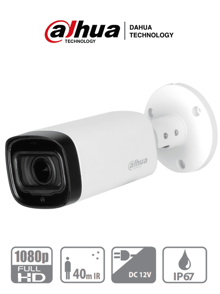 Dahua cooper b4a21vf - camara bullet  hdcvi 2 megapixeles / varifocal de 2.7-12 mm / ir 30  mts / ip67 / dwdr