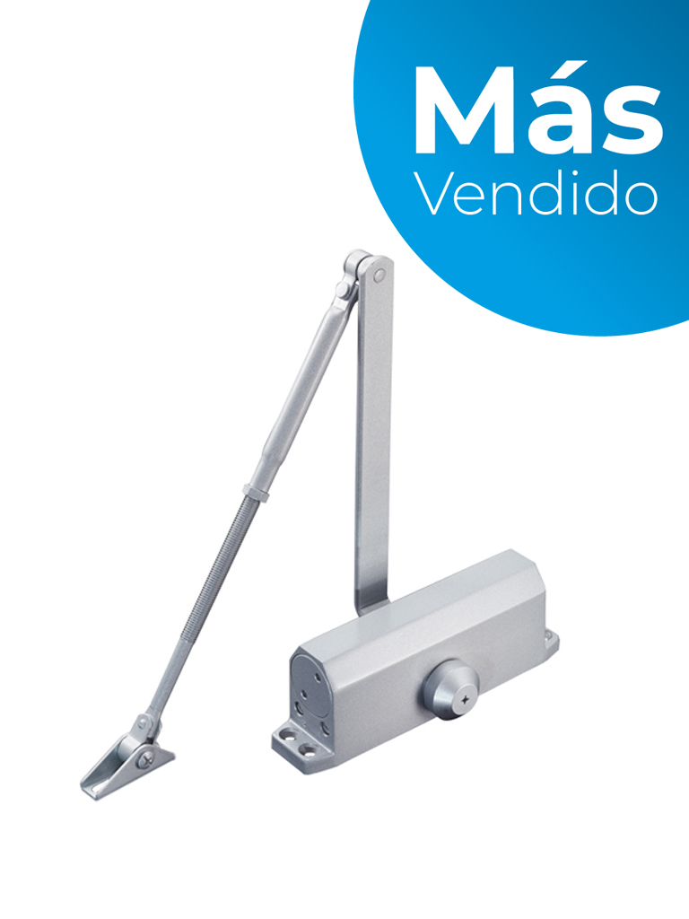 Yli yc832 - brazo cierrapuerta automatico para instalacion en puertas de hasta 100  kg configuracion de velocidad de apertura/ a