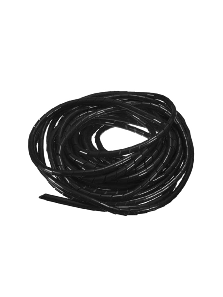 Saxxon cnespn12 - organizador de cable / espiral negro / 1 / 2" pulgada/ rollo de 10 metros