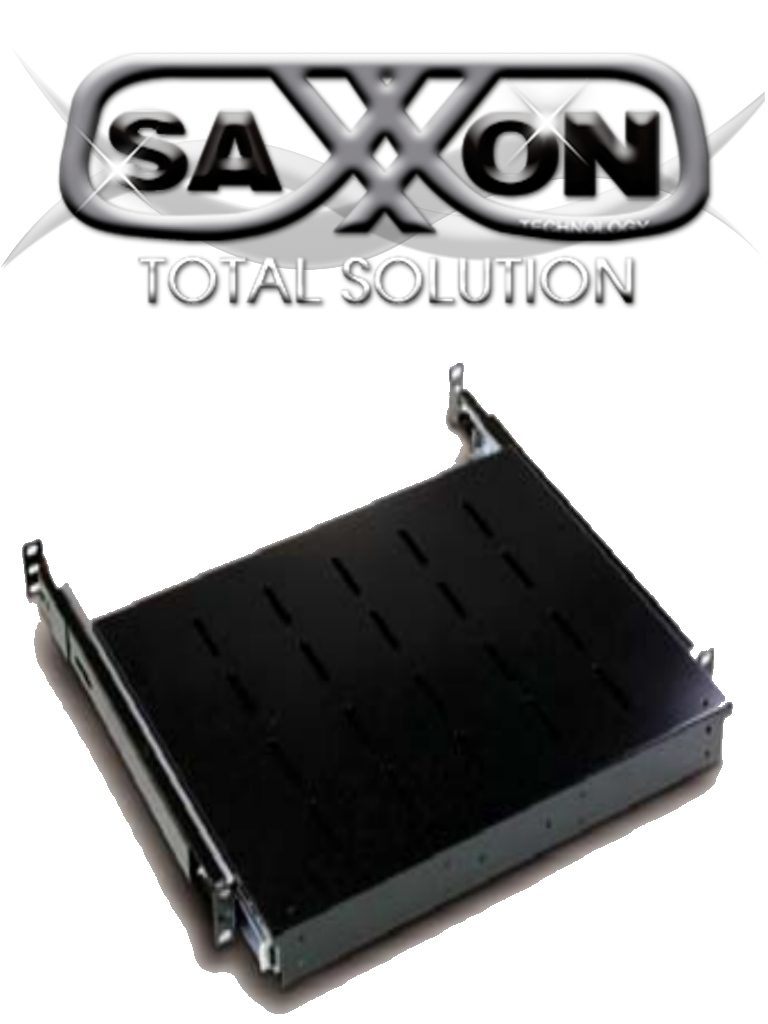 Saxxon 70033501- charola para gabinete/ deslizable para teclado/ color negro/ medidas 440 mm de ancho x 350 mm de profundidad