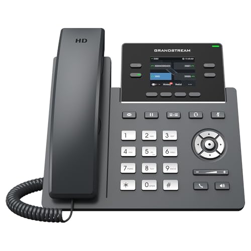 Teléfono ip grado operador, 4 líneas sip con 2 cuentas, puertos gigabit poe, pantalla a color 2.4", codec opus, ipv4/ipv6 con gestión en la nube gdms