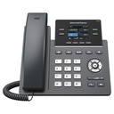 Teléfono ip grado operador, 4 líneas sip con 2 cuentas, puertos gigabit poe, pantalla a color 2.4", codec opus, ipv4/ipv6 con gestión en la nube gdms