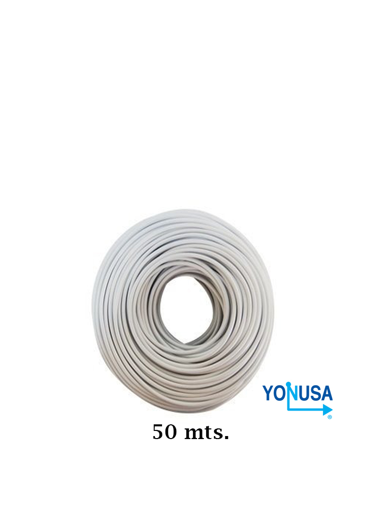 Yonusa cda50 - bobina de cable bujía con doble aislado de 50 mts para uso en cercas eléctricas con energizadores yonusa/ calibre