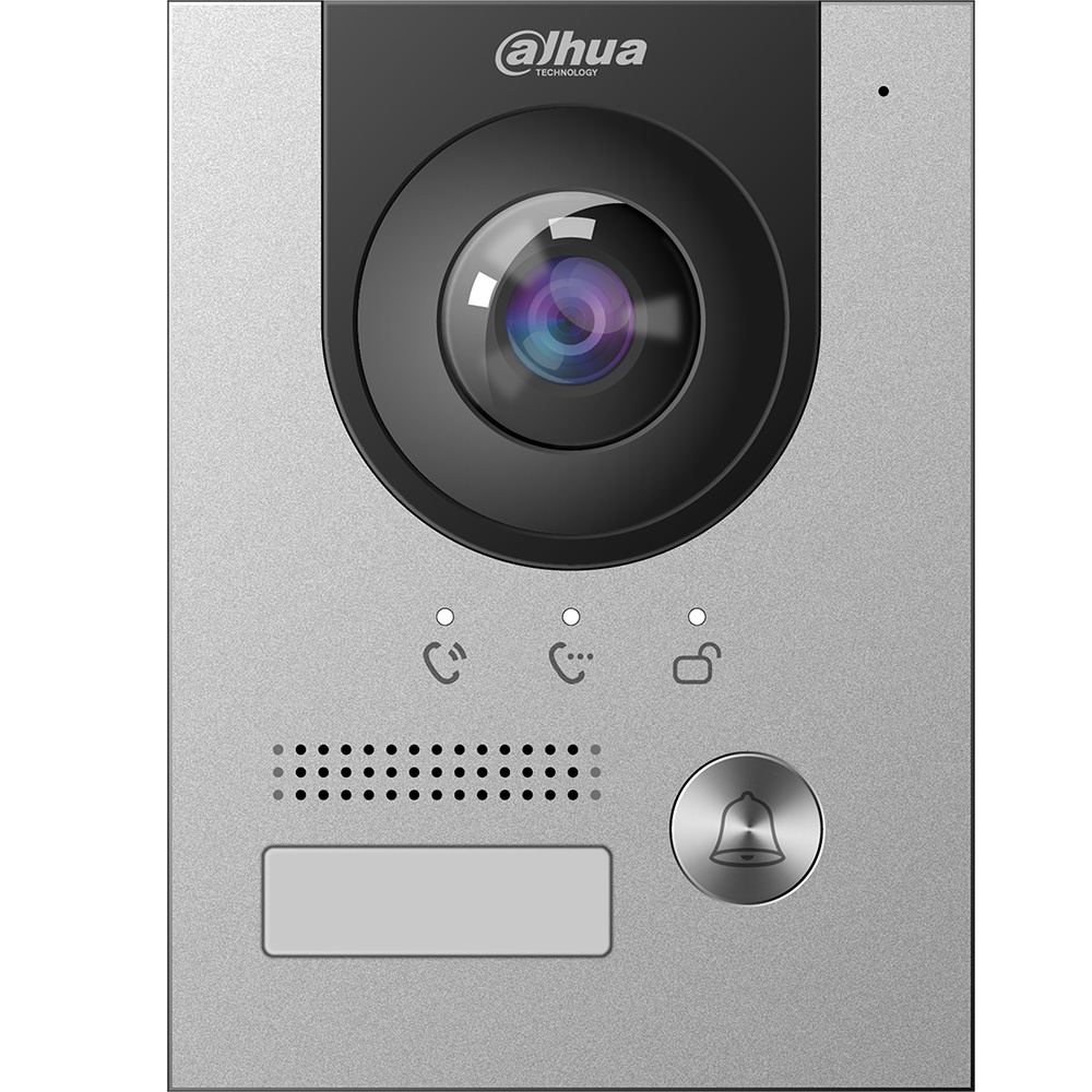 Dahua vto2202fp - frente de calle ip 2 mp / p2p / dmss / antivandalico ik07 /  ip65 /  poe  802.3af  / 10 monitores #toctoc