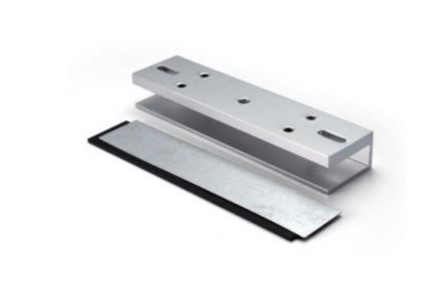 Zkteco lmb280u - soporte en u para puertas de vidrio sin marco compatible con cerradura magnética con clave zkc0770004/ #nuevozk