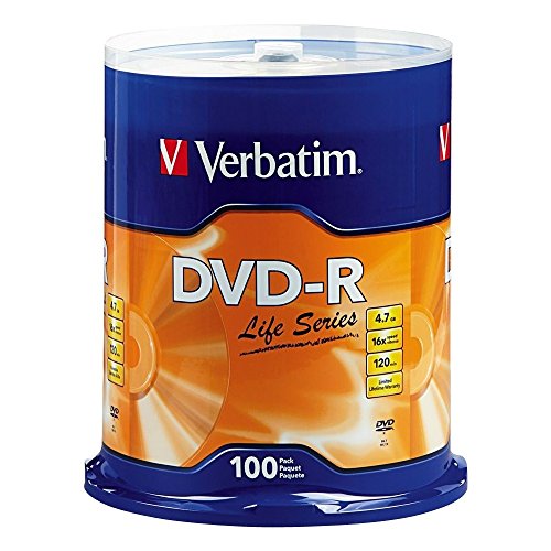 Dvd-r verbatim 4.7gb/120min 16x c/100