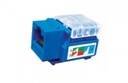 Sbetech 2302bl- modulo jack keystone rj45 / 8 hilos / cat 5e / compatible con calibres awg 22-26 / color azul