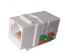 Sbetech 2302wt- modulo jack keystone rj45 / 8 hilos / cat 5e / compatible con calibres awg 22-26 / color blanco