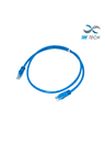 Sbetech pcc620mbl - cable de parcheo cat 6 color azul de 2 metros/ bota inyectada y moldeada