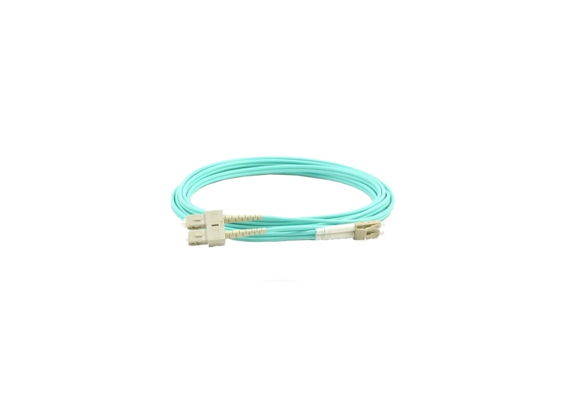 Sbetech sbe-jumlc-sc-1m50 - jumper lc-sc mm 50/125 om4 duplex 2 mm, 1 metro, upc
