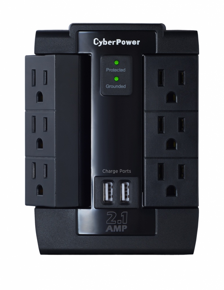 Supresor de picos cyberpower p600wsurc1 6 contactos/1200j