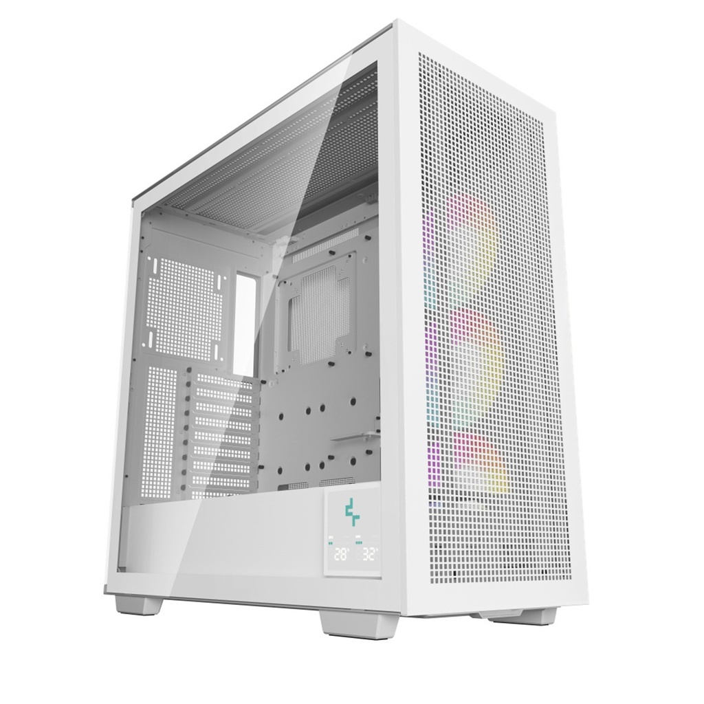 Gabinete DeepCool con Ventana Morpheus WH Tower Mini-ITX/Micro-ATX/ATX/EATX USB 3.0 Sin Fuente 1 Ventilador Instalado