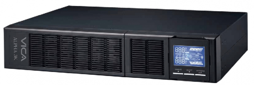 No Break Vica ALPHA 3K Online, 3000W, 3000VA, Entrada 84-145V, Salida 100-127V, 8 Contactos