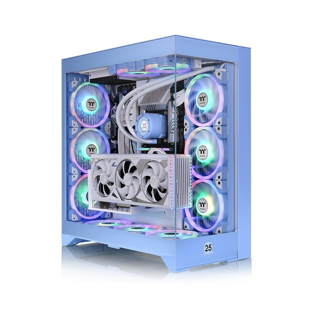 Gabinete Thermaltake CTE E600 MX Hydrangea Blue Mid Tower Chassis