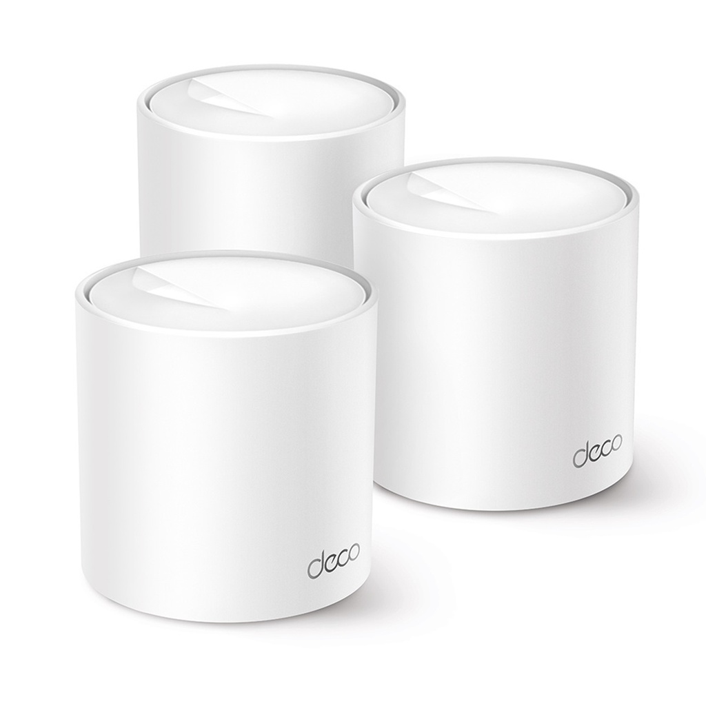 Router TP-Link de Banda Dual Deco X10 AX1500 con Wi-Fi Mesh 1500 Mbit/s 2x RJ-45 2.4/5GHz 2 Antenas Internas 3 Piezas
