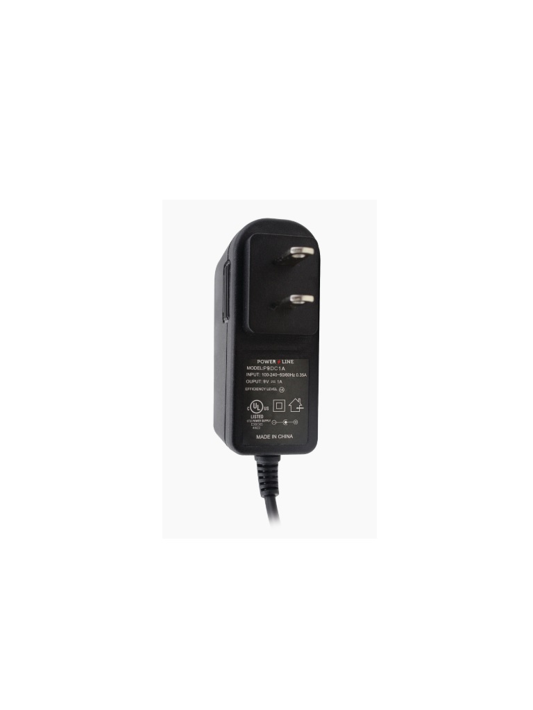 Adaptador De Corriente Para CCTV Epcom P9DC1A Entrada 100 - 240V Salida 9V 1A