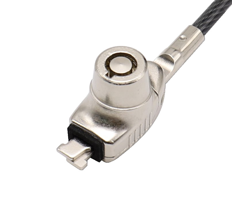 Manhattan Candado de LLave para Laptops 440486, 1.8 Metros, Gris