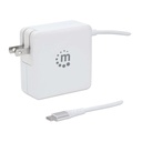 Cargador de Pared Universal Manhattan 180245 60W USB C 1x USB A
