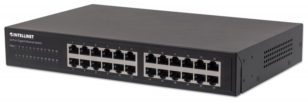 Switch Intellinet Gigabit Ethernet 561273, 24 Puertos 10/100/1000 Mbps , 16384 Entradas - No Administrable