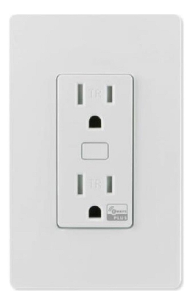 (zwave) tomacorriente con señal inalambrica z-wave, compatible con hub hc7, c8, puede ser un panel de alarma l5210, l7000 con total connect y alarm.com