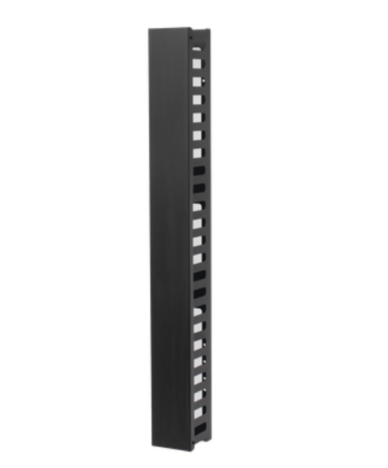 LinkedPRO Organizador de Cables Vertical, 24U, Negro, para Serie EIRL/EIQR