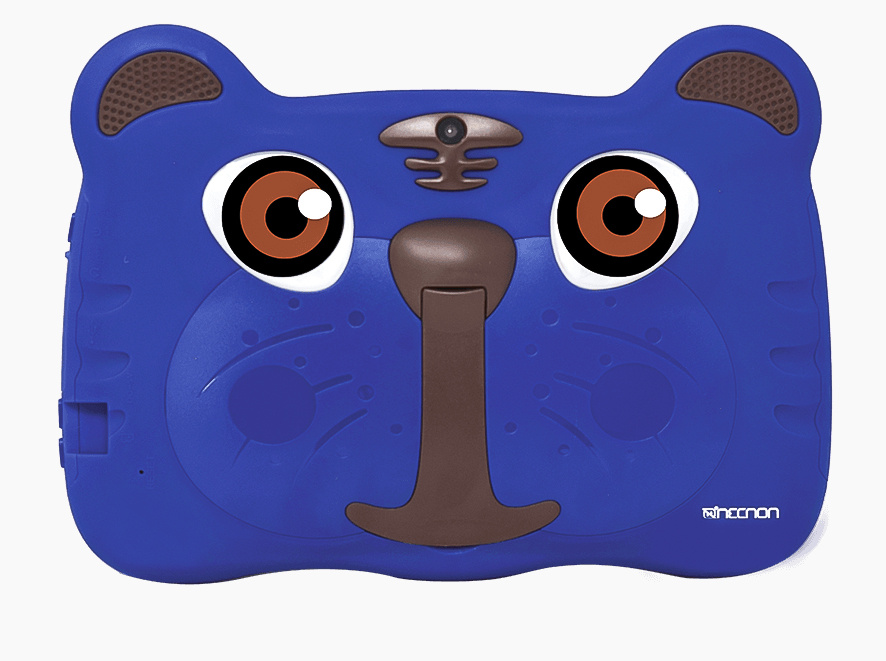 Tablet 7" necnon m002w-2t-az kids android 10 ram 2/16gb cam 0.3/2mp quadcore 1.8ghz tigre azul